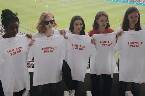 Натали Портман, Ева Лонгория и другие на футбольном матче в поддержку движения Time’s Up