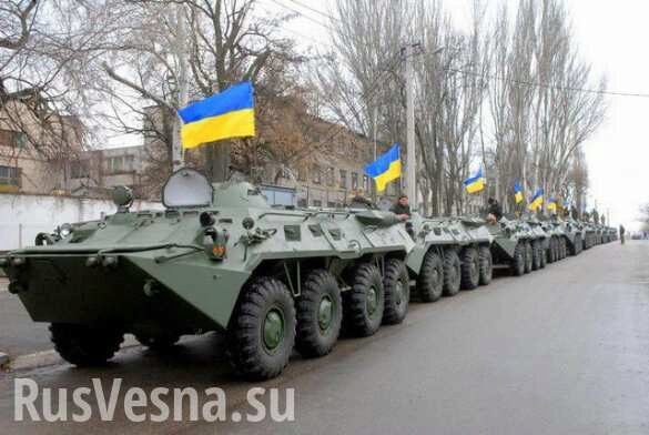 На улицах Киева появилась военная техника (ВИДЕО)