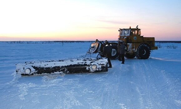 На Ямале в связи с потеплением закрыто движение по главному зимнику