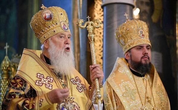 На Украине поругались глава новой церкви и Филарет