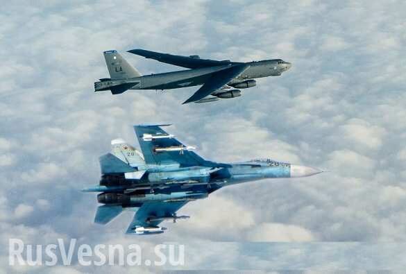 Русский «удар во фланг»: перехват «Стратосферной крепости» США глазами пилота Су-27 (ВИДЕО)