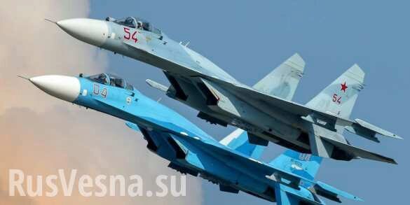 СРОЧНО: Су-27 перехватили бомбардировщики ВВС США у российских границ