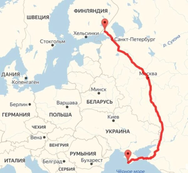 От Севастополя до Выборга можно будет проехать за 20 часов
