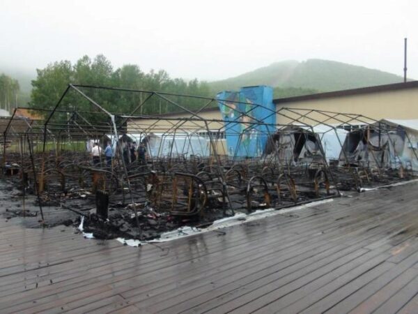 Увелилось число погибших детей при пожаре в лагере в Хабаровском крае