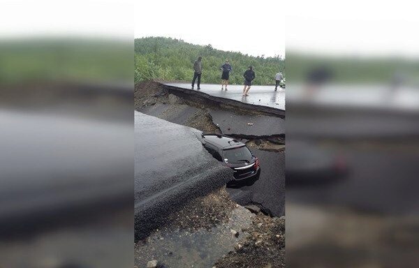 В Амурской области в промоину провалилась машина