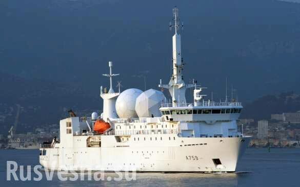 В Чёрное море вошёл разведывательный корабль ВМС Франции Dupuy de Lome (ФОТО)