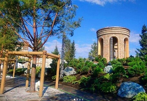 В Кемерове на месте сгоревшей «Зимней вишни» открыли «Парк ангелов»
