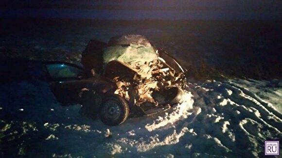 На трассе в Курганской области столклись легковушка и фура: погиб житель Челябинска