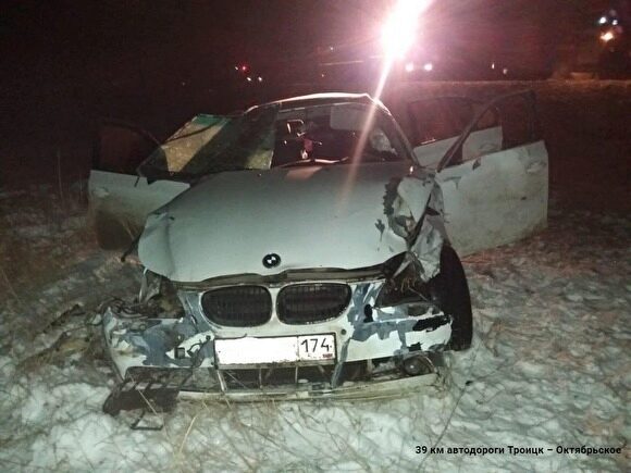 В Челябинской области бесправник на BMW улетел в кювет и погиб