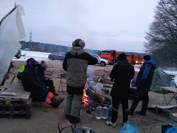 Под Казанью экоактивисты по примеру Шиеса разбили палаточный лагерь