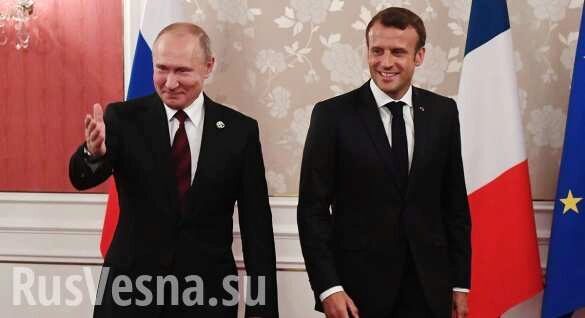 Путин и Макрон обсудили транзит газа через Украину