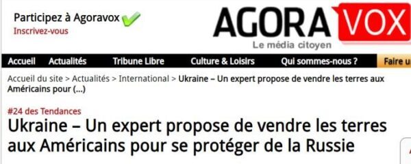 Позорная пощечина вульгарной колонии под названием Украина - Agoravox (Франция)