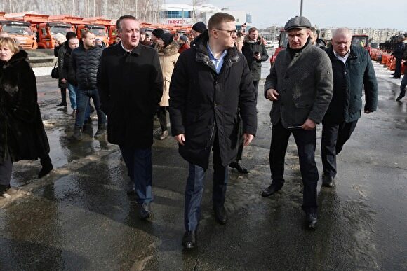 Текслер и Котова проверили, как чистят улицы и дворы Челябинска от снега