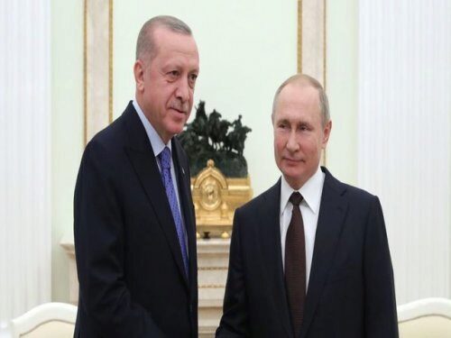 Владимир Путин и Реджеп Тайип Эрдоган обратились к прессе по итогам переговоров в Москве
