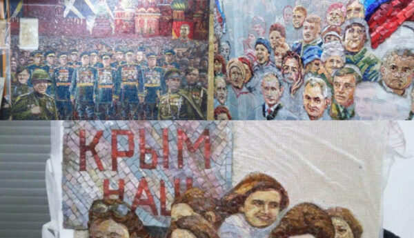 В строящемся храме Вооруженных сил появилась мозаика с изображениями Путина и Сталина