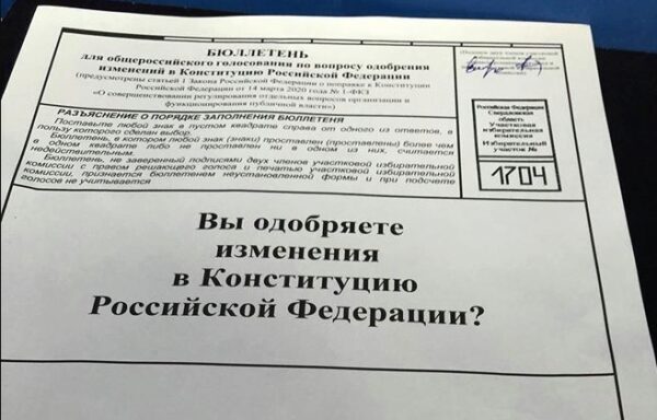 В Екатеринбурге на опросе по Конституции используются два вида бюллетеней