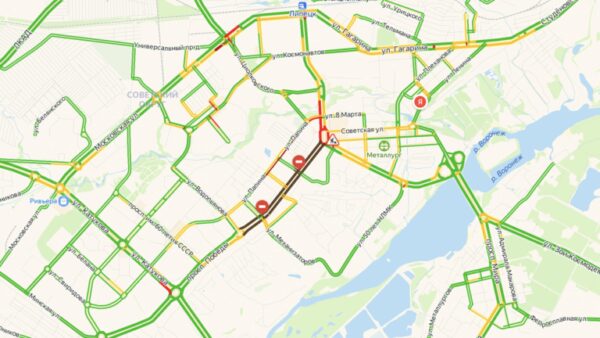 Пробки в липецке сейчас онлайн карта смотреть