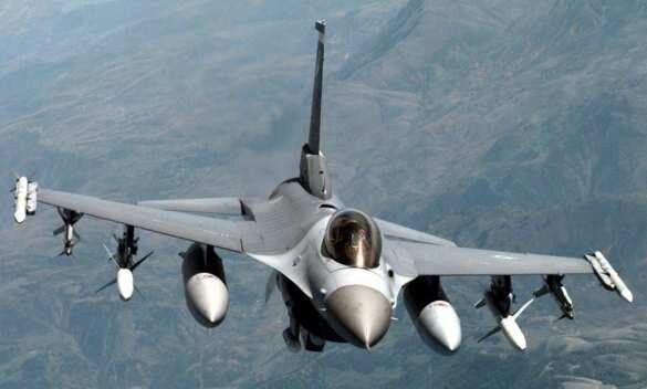 Разбился истребитель F-16 ВВС США