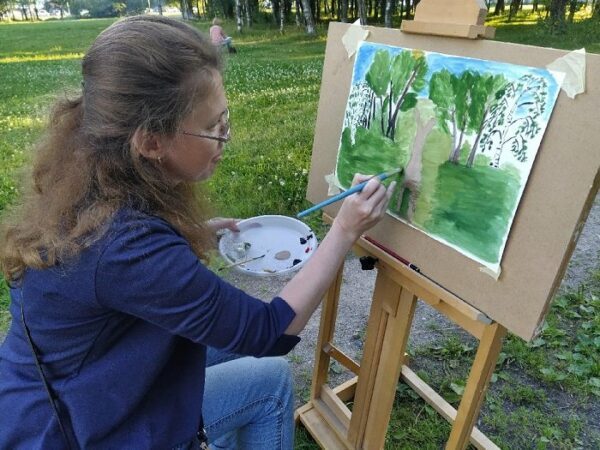 Защитники Муринского парка в Петербурге рисовали в его честь картины