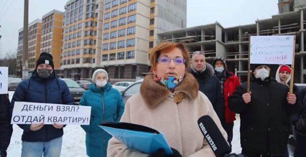 В Санкт-Петербурге обманутые дольщики ЖК «Ломоносовъ» просят о помощи