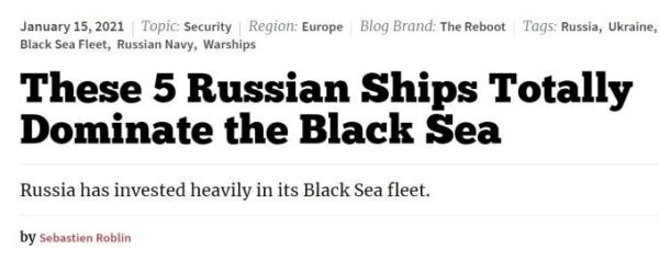 Пять основ доминирования России в Черном море - The National Interest