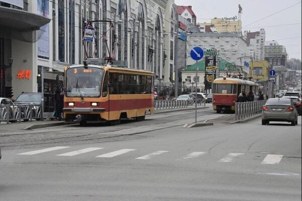 В центре Екатеринбурга проложат новую трамвайную линию