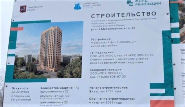 Реновация в Перово: застройка без спортивных площадок