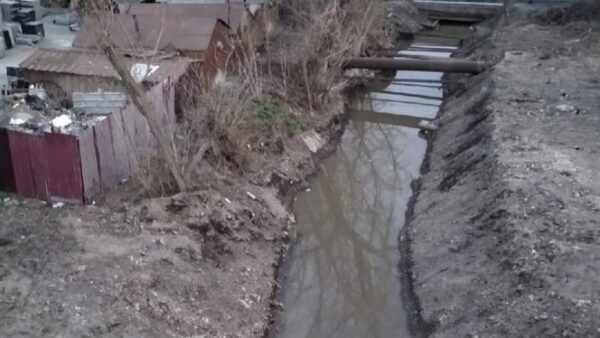 В Липецке на Соколе образовался новый водный канал