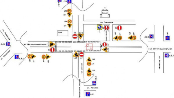 В Липецке ограничат движение на пересечении улиц Зегеля и Интернациональная