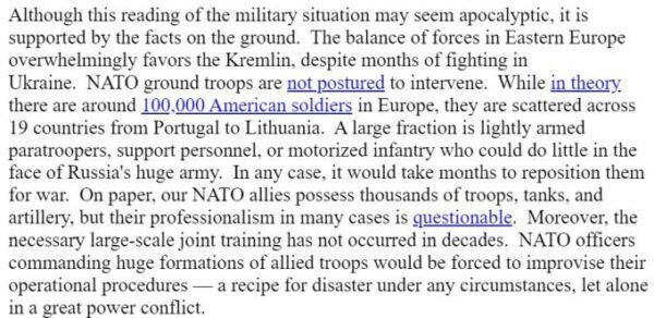 В случае прямого столкновения с русскими НАТО ждет полное поражение - The American Thinker